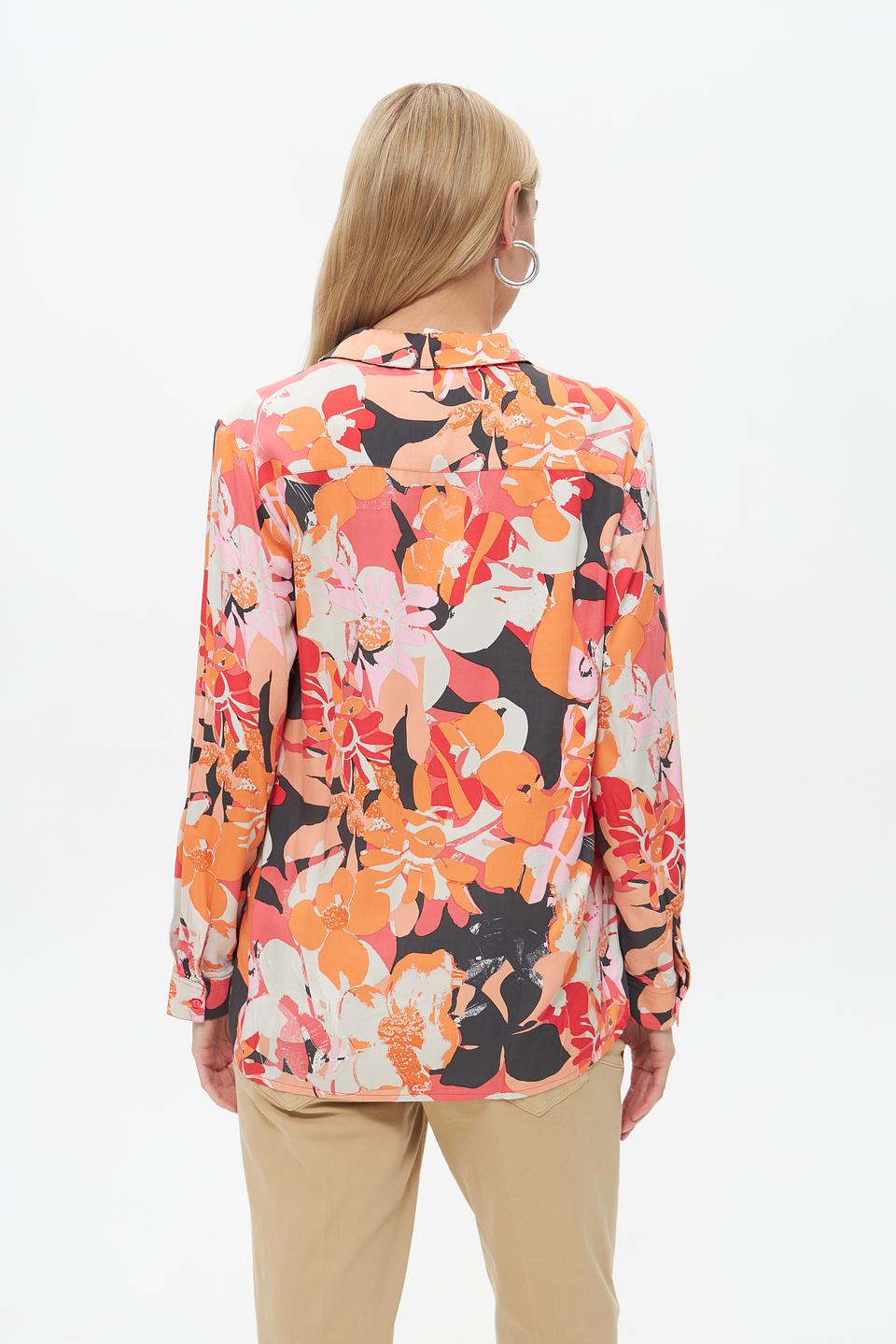 Блузка Lebek с цветочным принтом