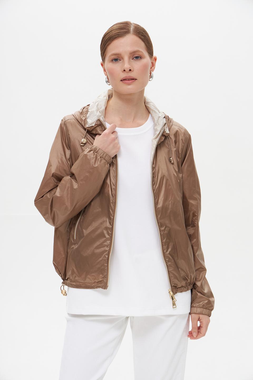 Куртка White Label с капюшоном бежевая