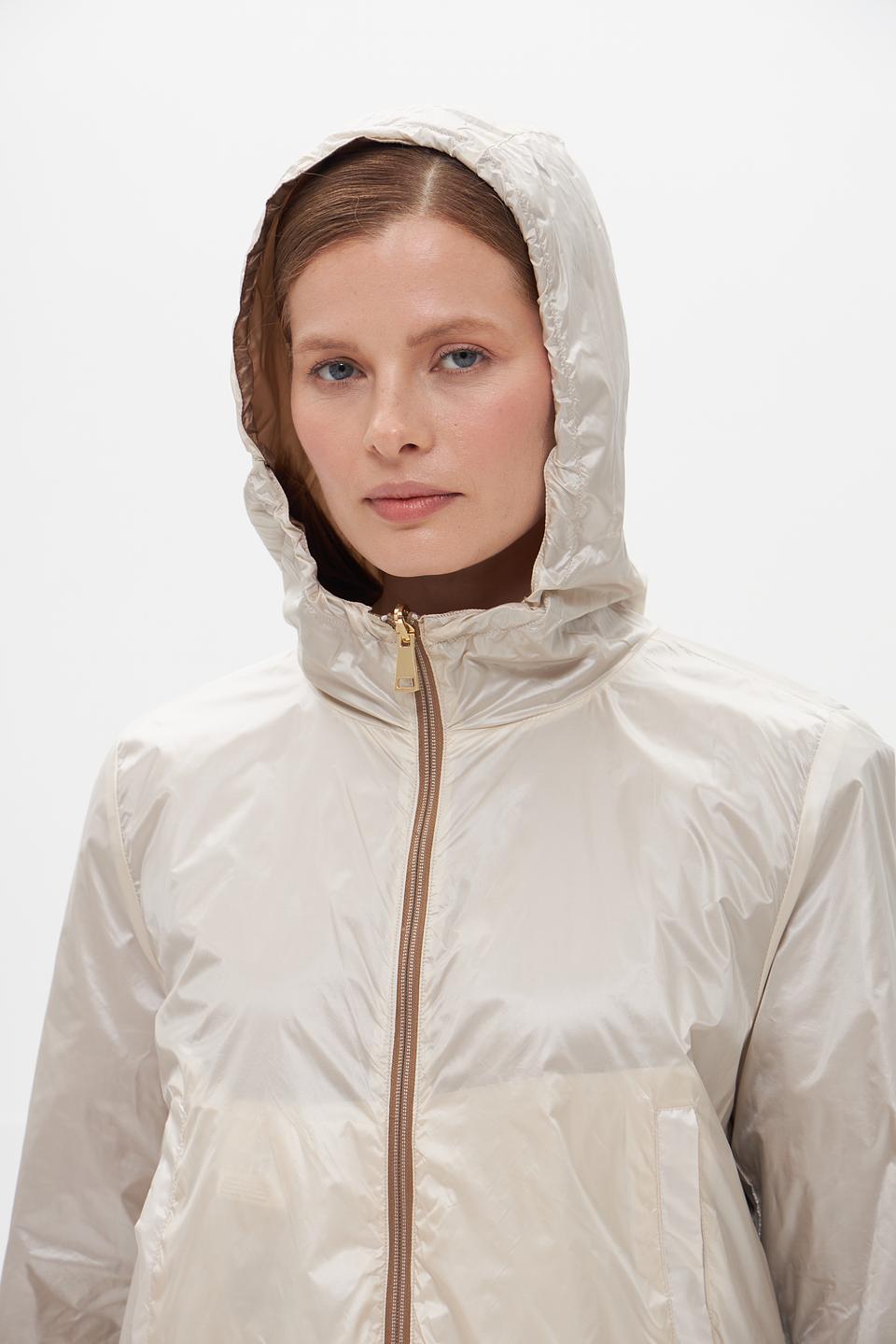 Куртка White Label с капюшоном бежевая