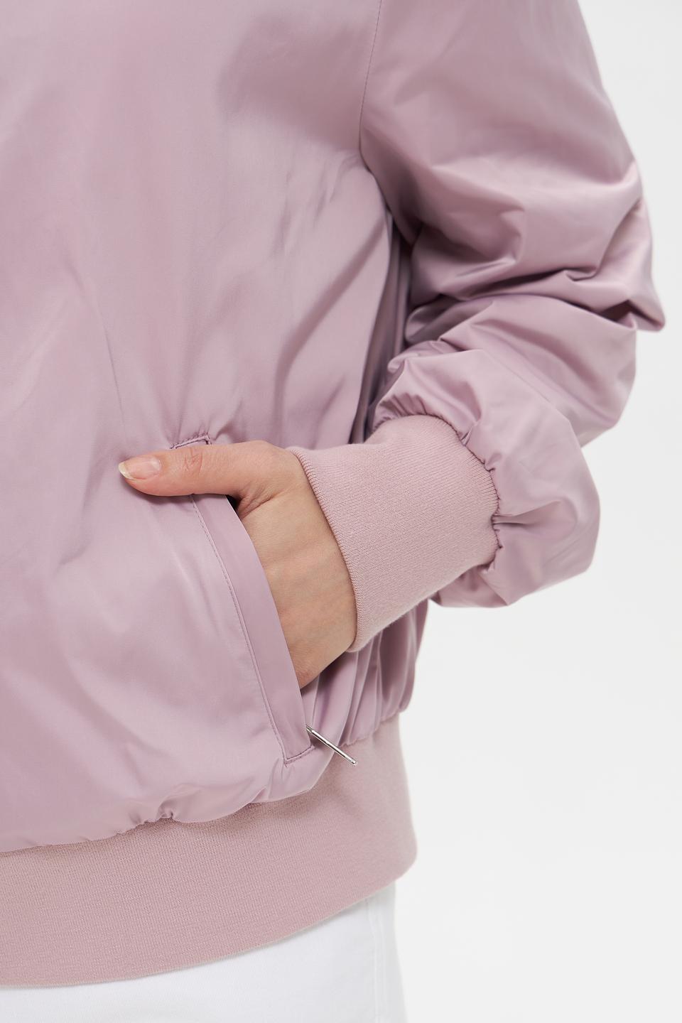 Куртка White Label бомбер пудрово-розовая