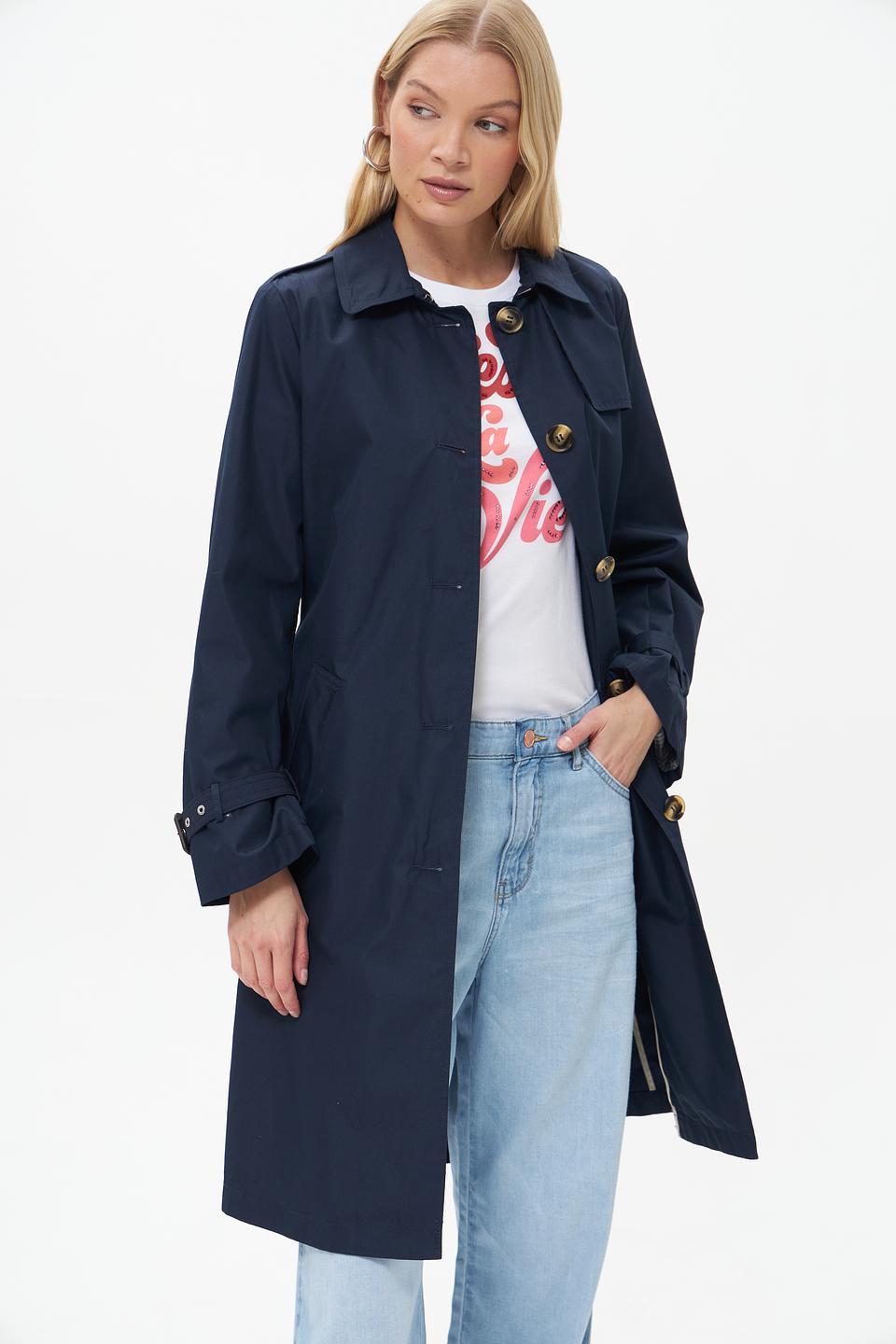 Плащ White Label тёмно-синий