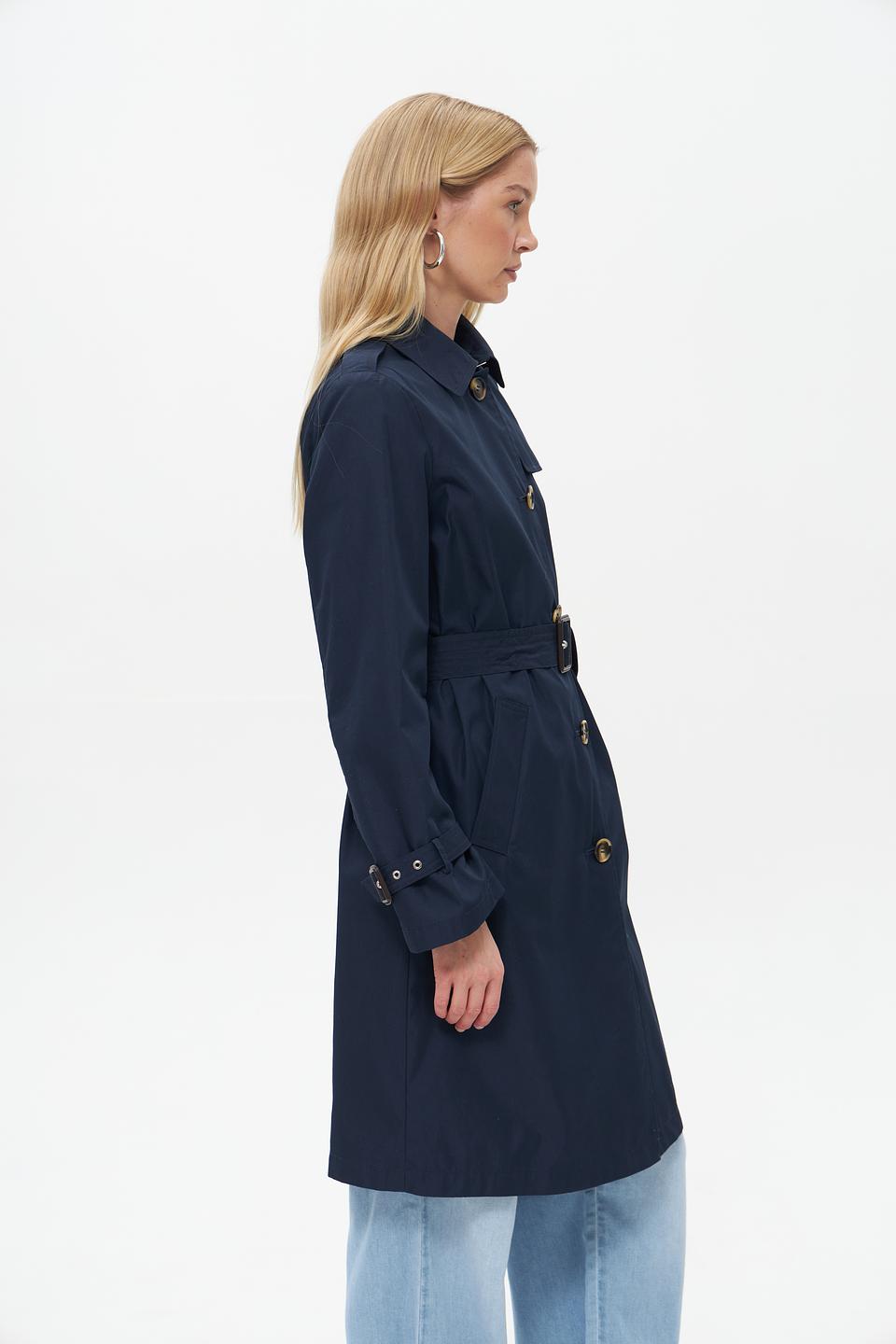 Плащ White Label тёмно-синий