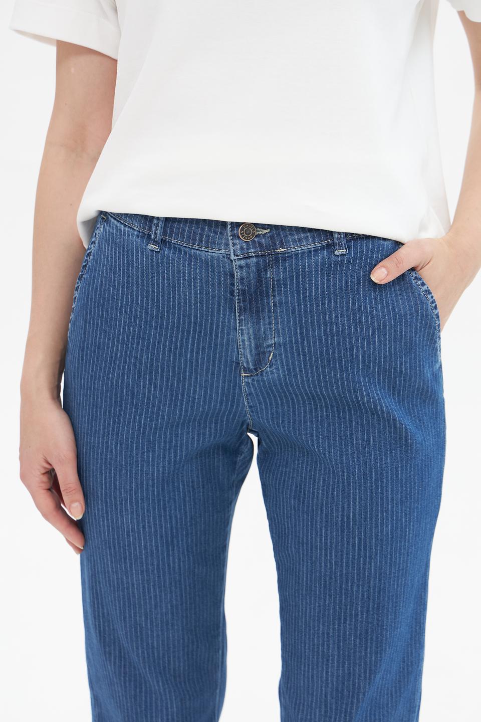 Джинсы Angels в полоску