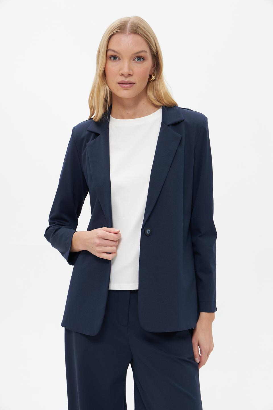 Жакет Croche приталенный синий