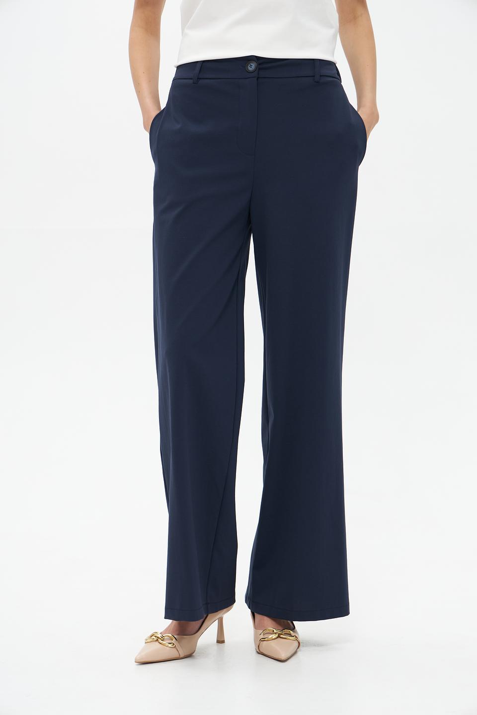 Брюки классические Croche синие