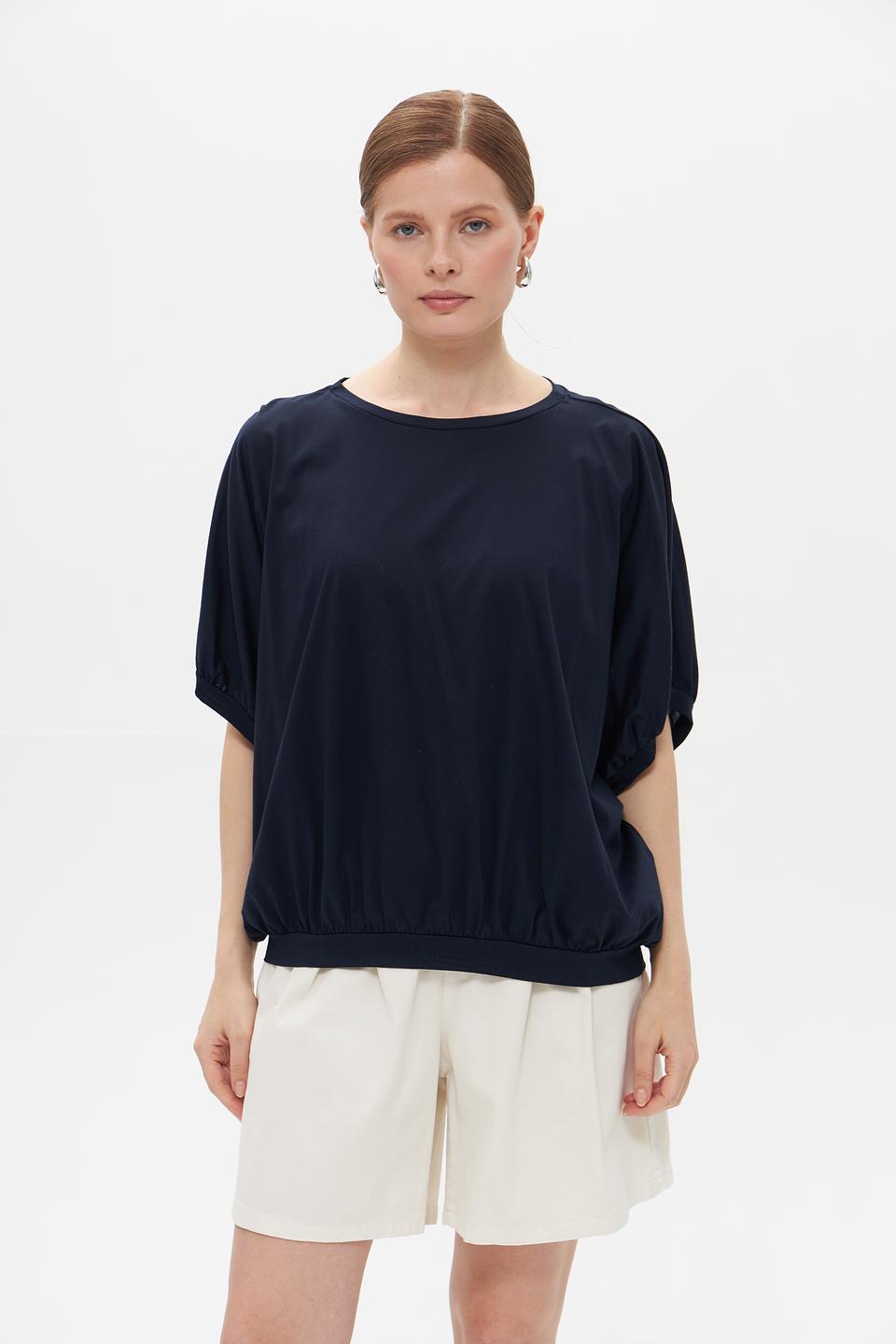 Футболка Croche с рукавом-фонарик