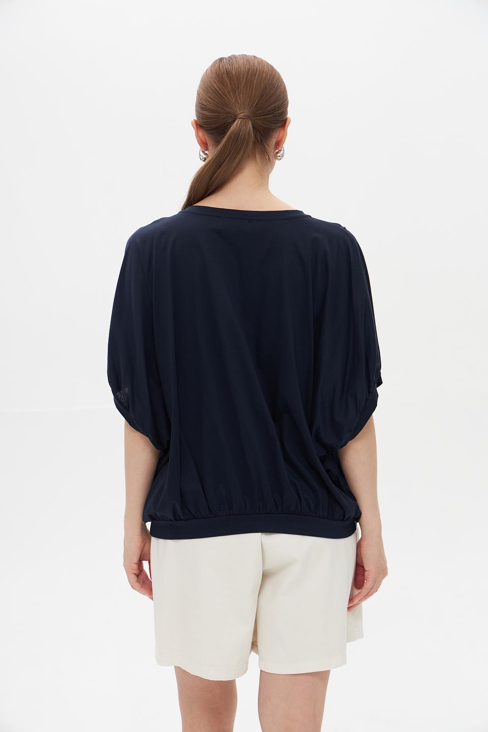 Футболка Croche с рукавом-фонарик