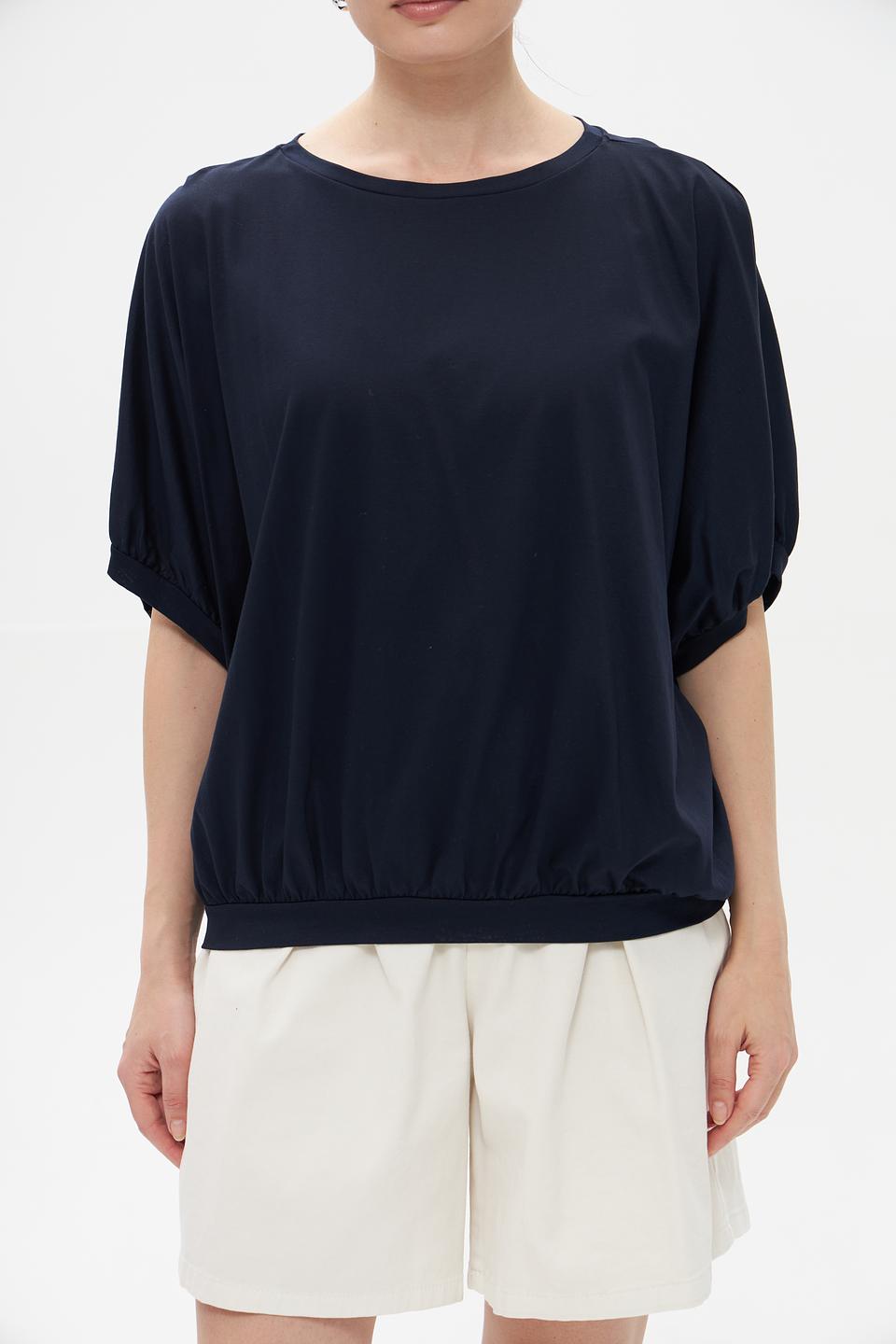 Футболка Croche с рукавом-фонарик