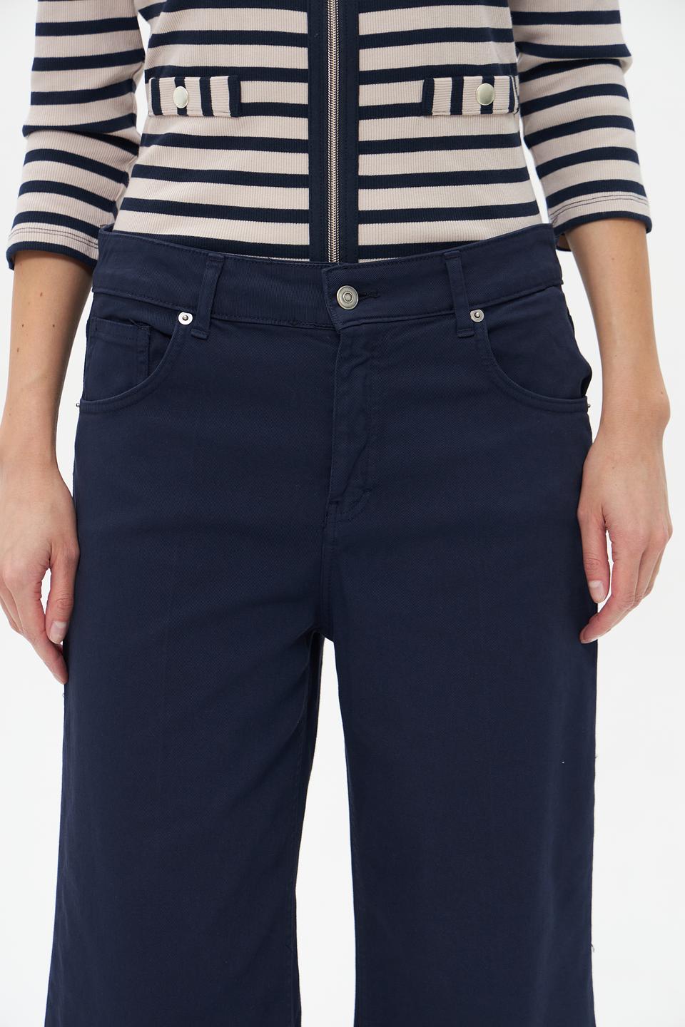 Джинсы Croche клеш тёмно-синие