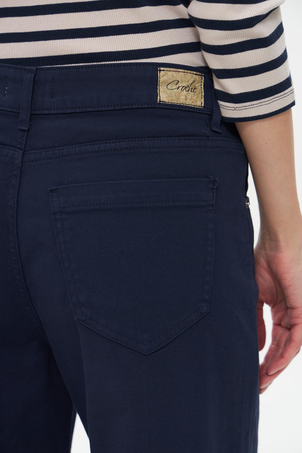 Джинсы Croche клеш тёмно-синие