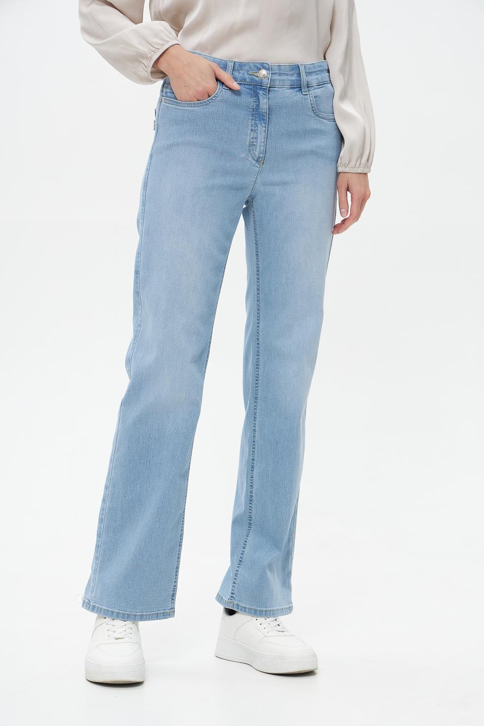 Джинсы ZRS прямого кроя голубые