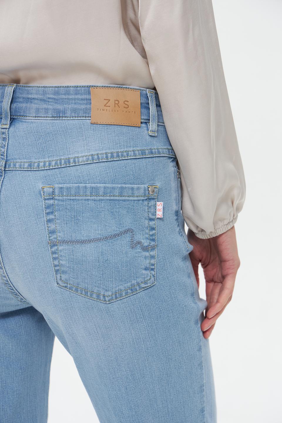 Джинсы ZRS прямого кроя голубые