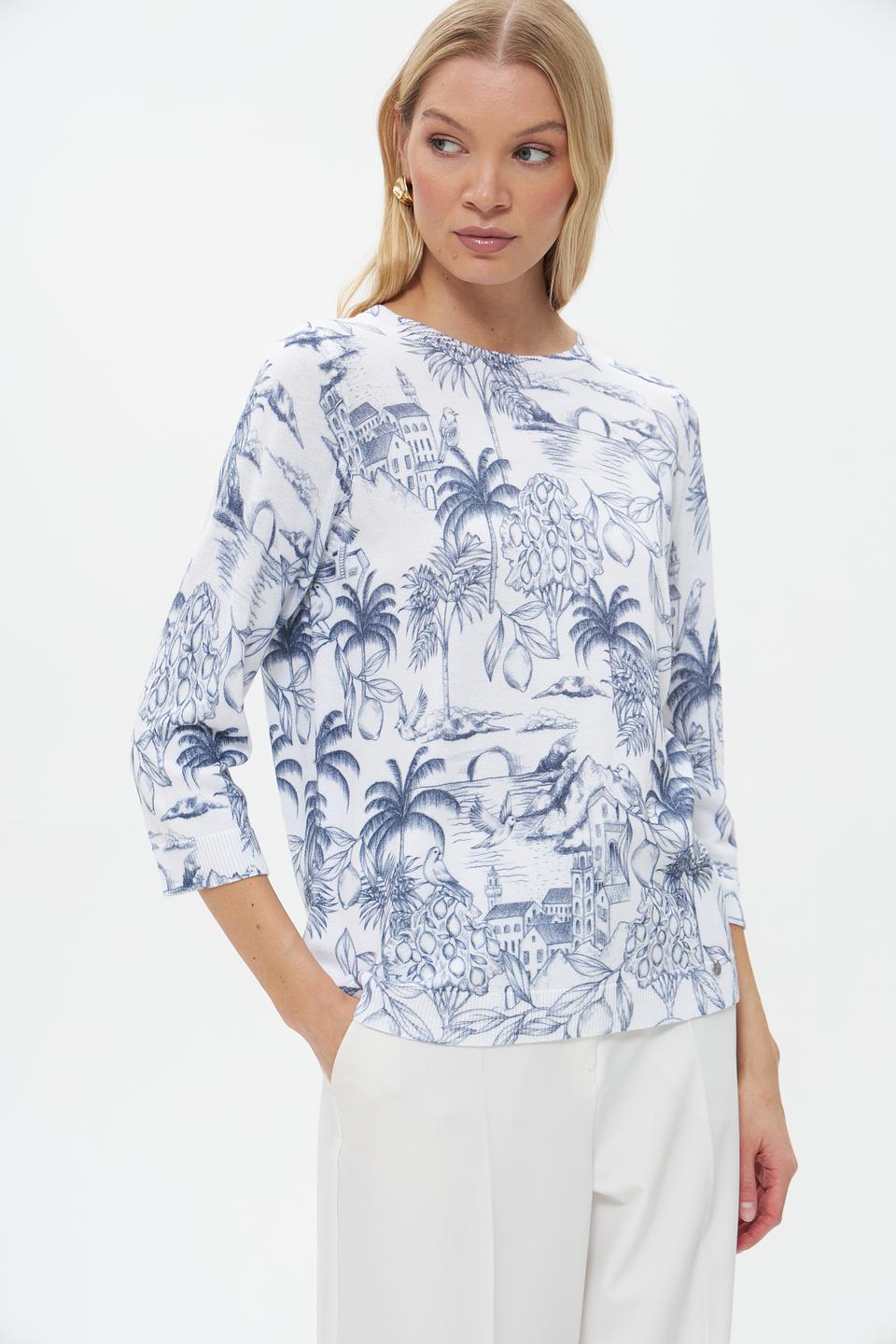 Пуловер Gollehaug с принтом