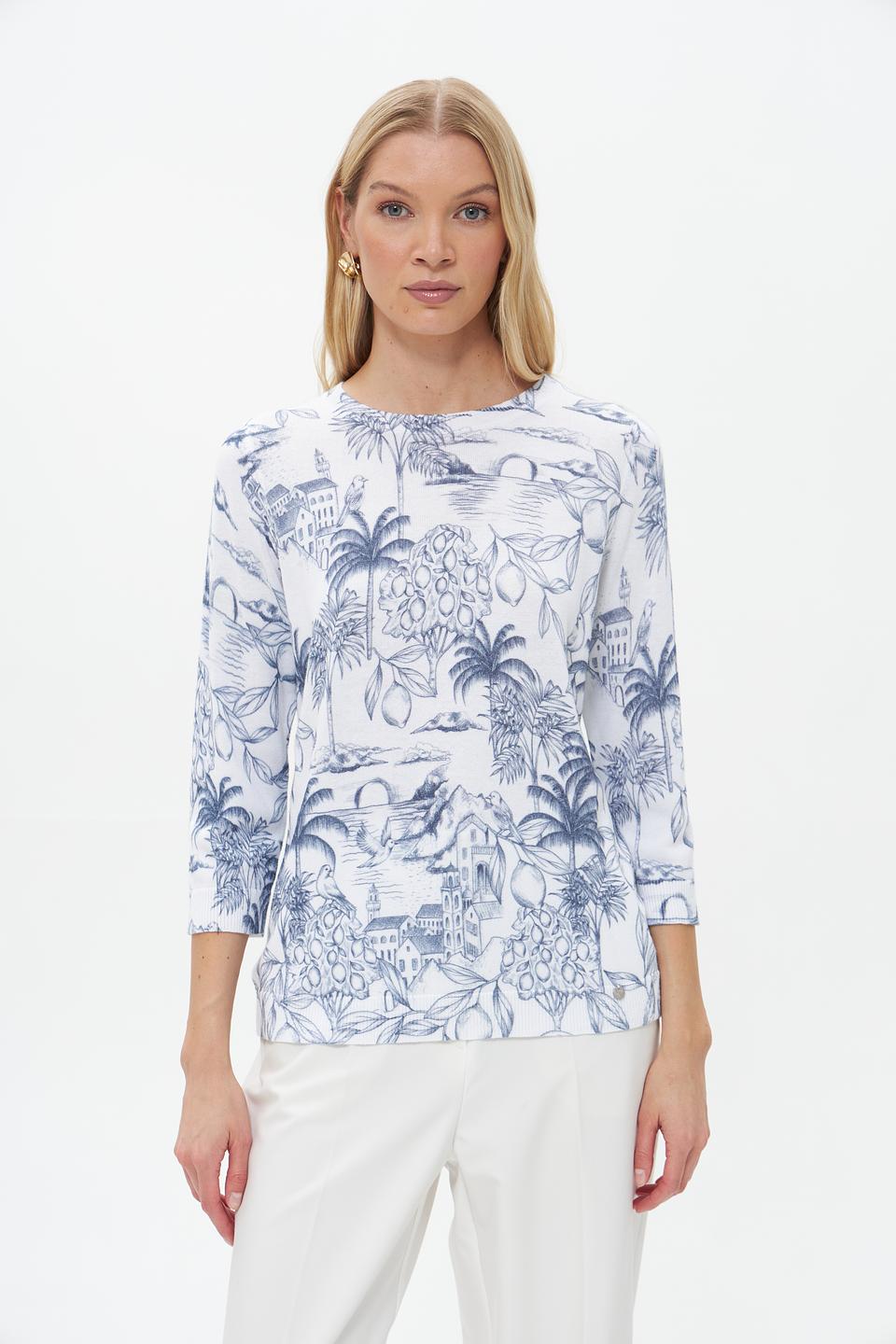 Пуловер Gollehaug с принтом