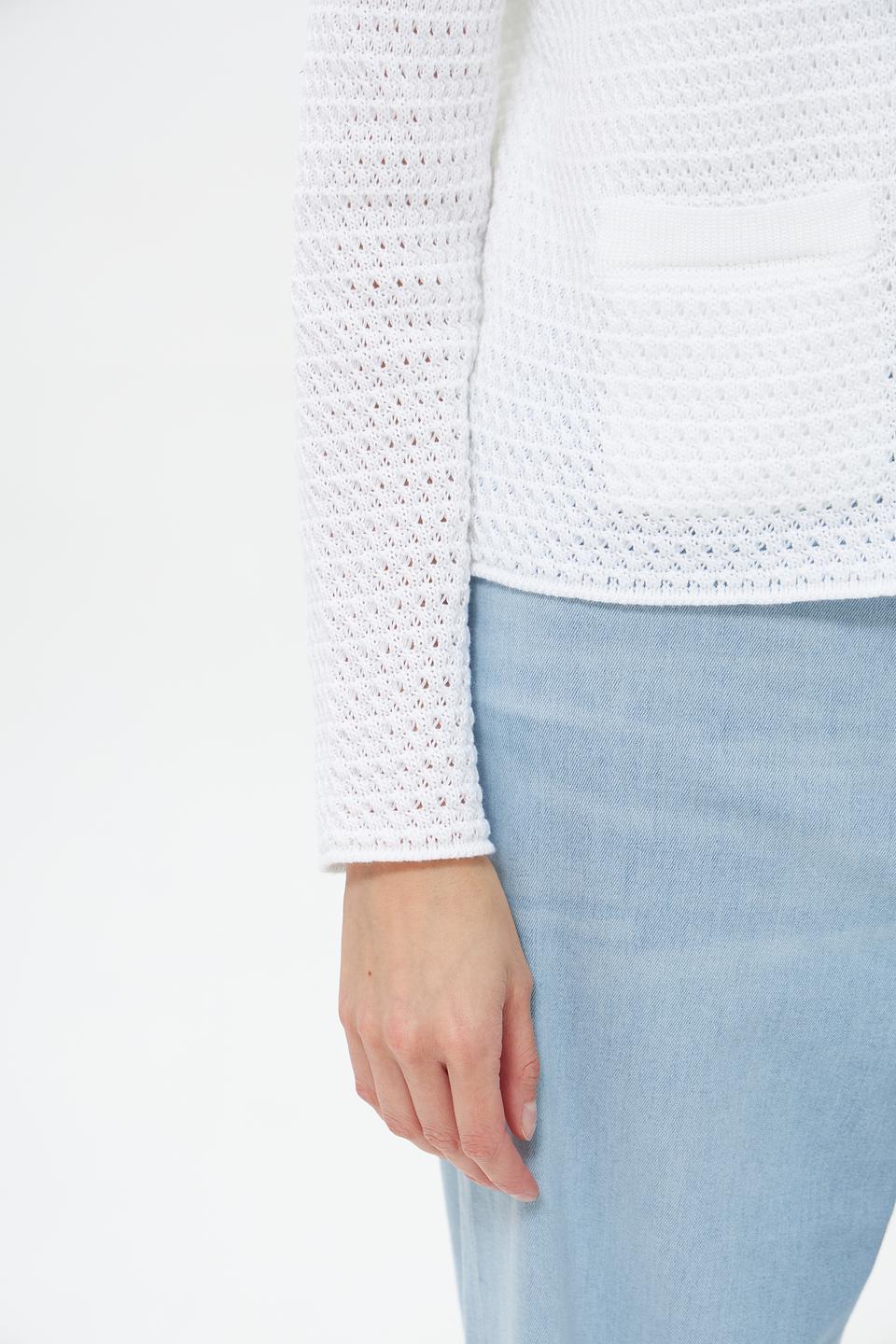 Жакет Gollehaug ажурный белый