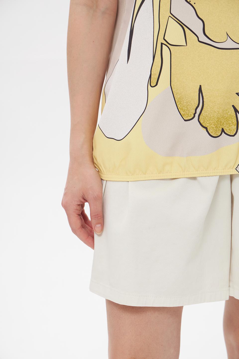 Футболка Gollehaug с принтом листьев