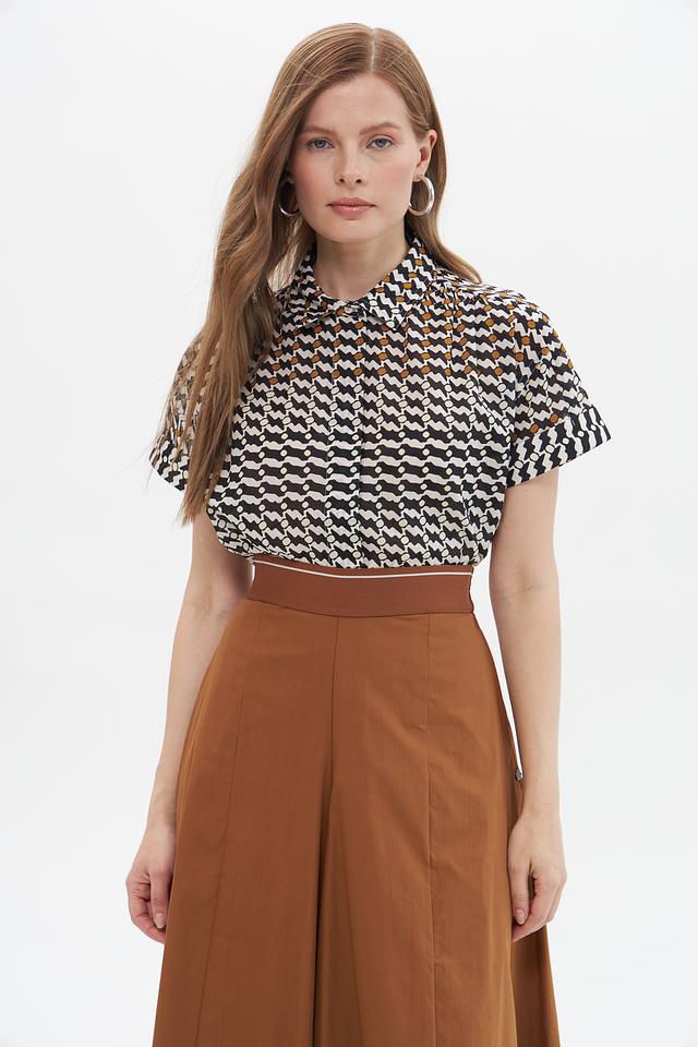 Блуза Catnoir с геометрическим принтом