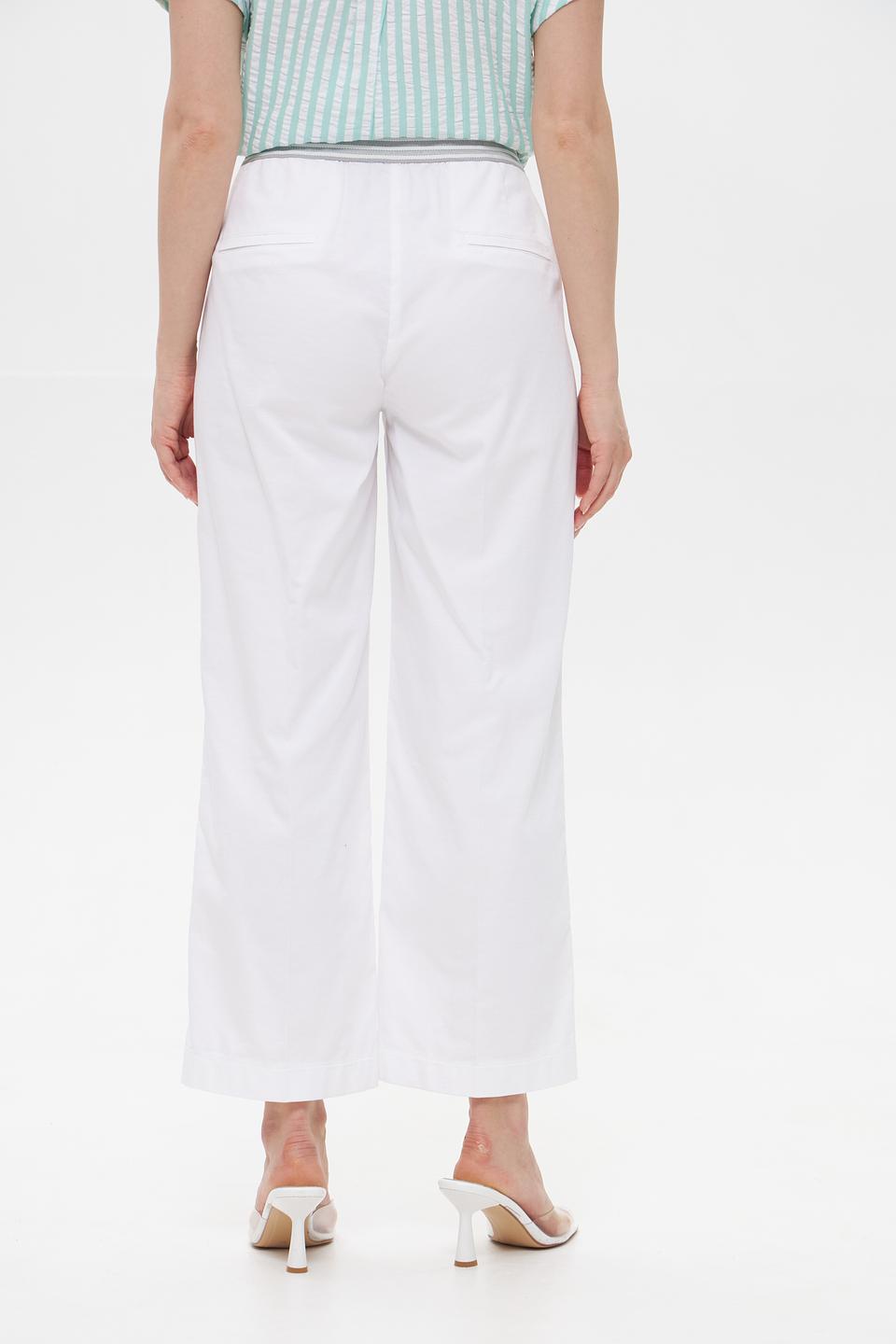 Брюки Toni collection белые с поясом