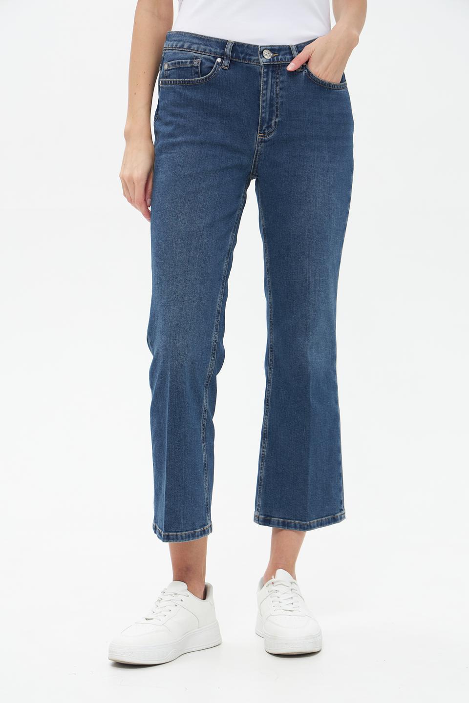 Джинсы клёш Oui синие