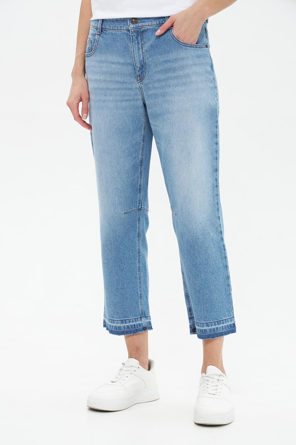 Джинсы Gardeur с потертостями голубые