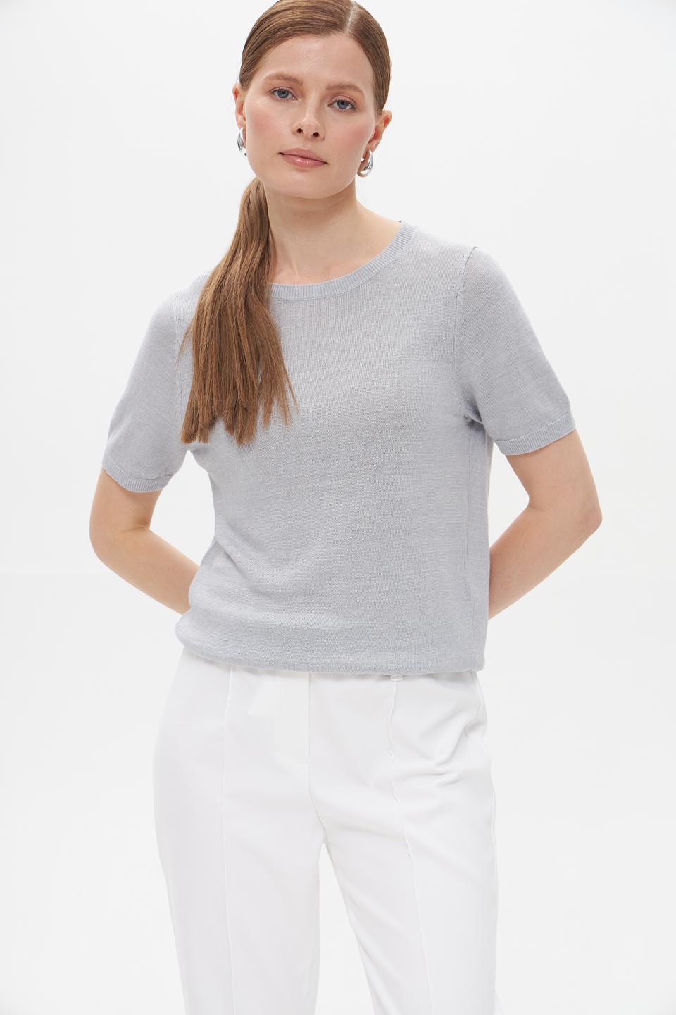 Пуловер Luisa Cerano серый