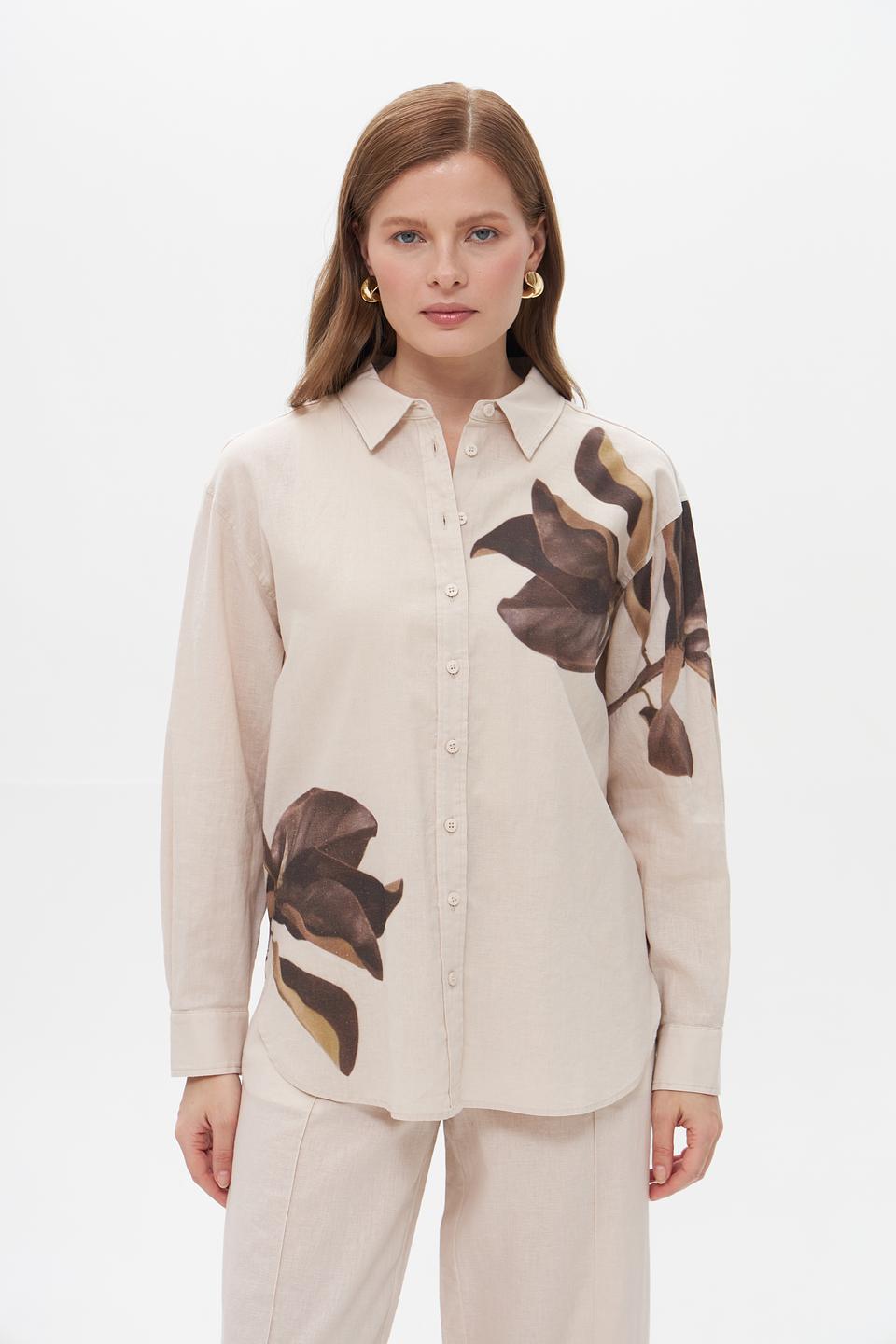 Блузка UNQ с цветочным принтом