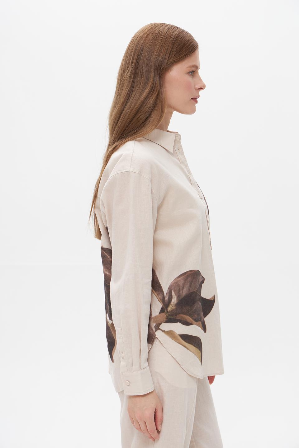 Блузка UNQ с цветочным принтом