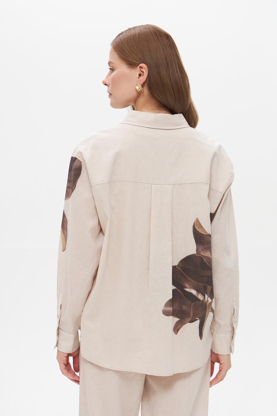 Блузка UNQ с цветочным принтом