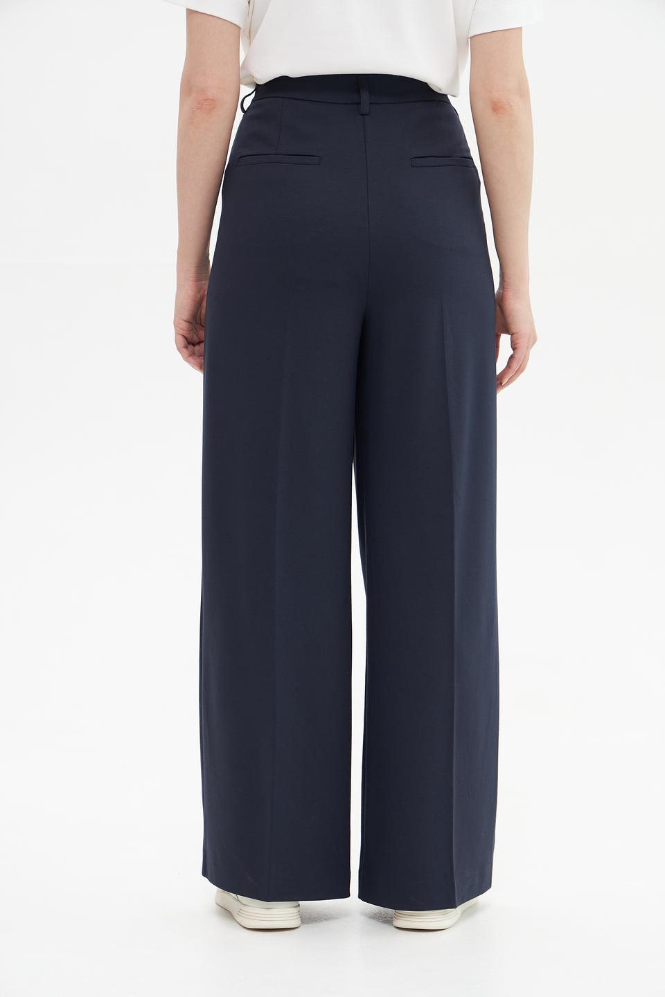 Брюки палаццо Lecomte темно-синие