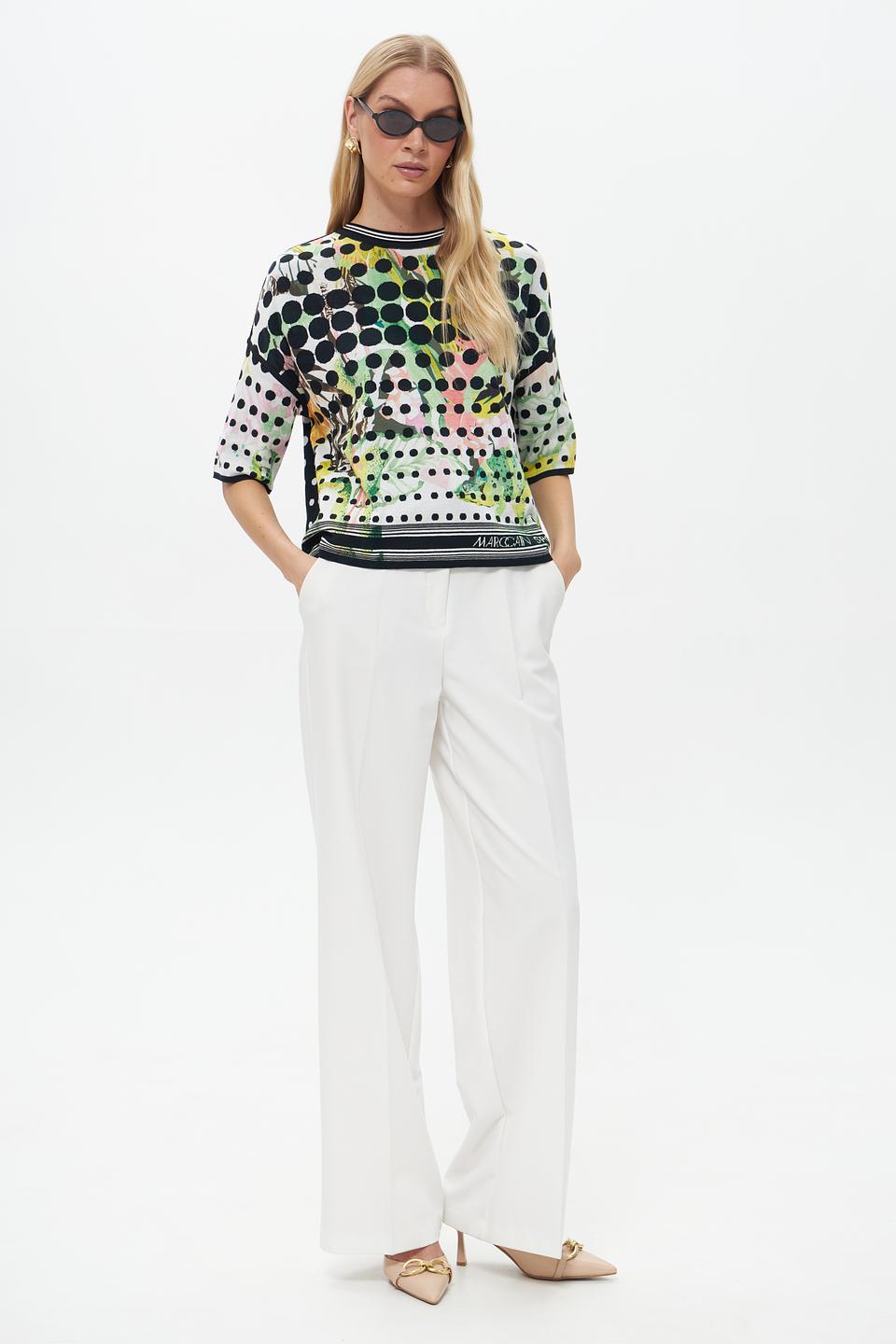 Пуловер Marc Cain с принтом