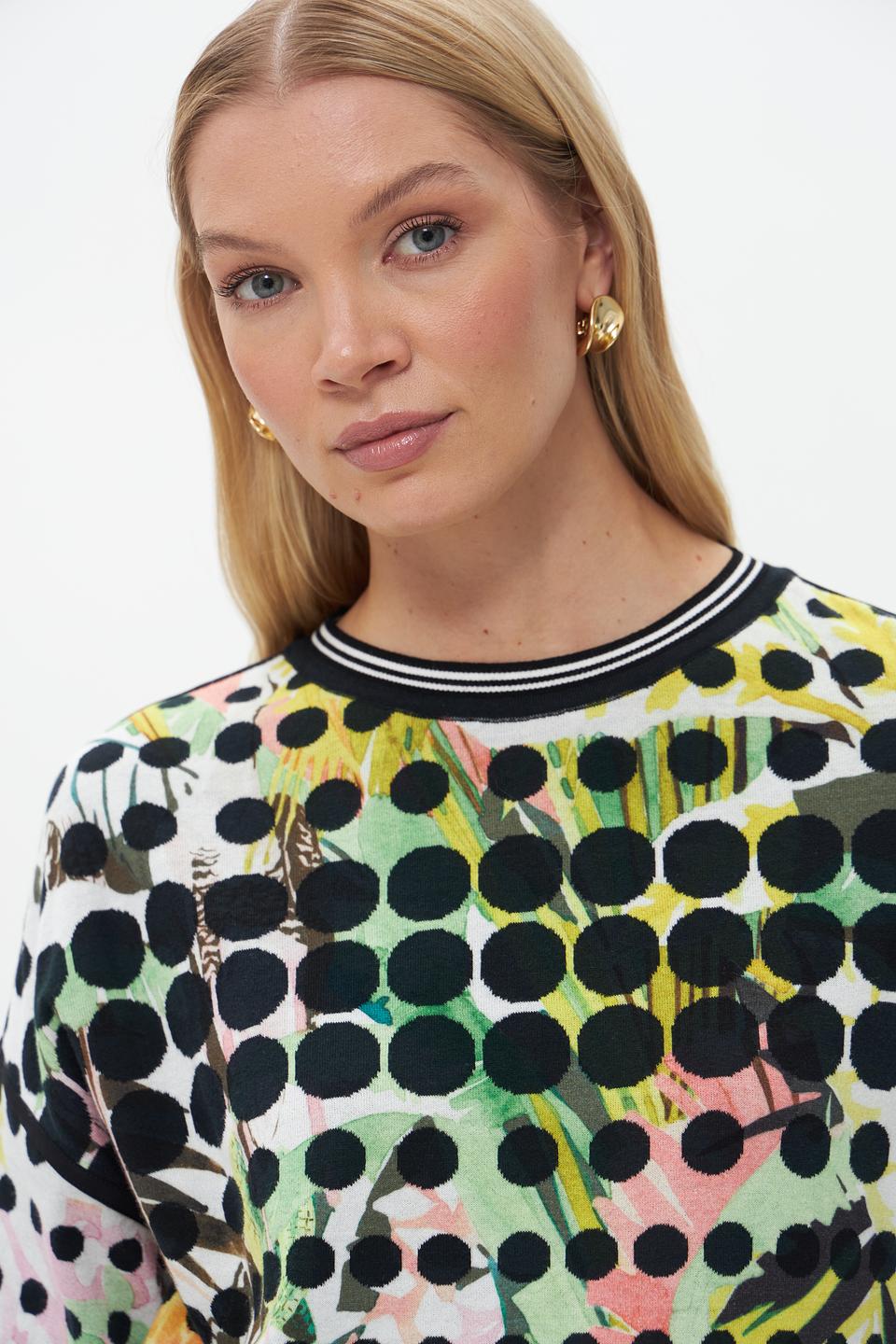 Пуловер Marc Cain с принтом