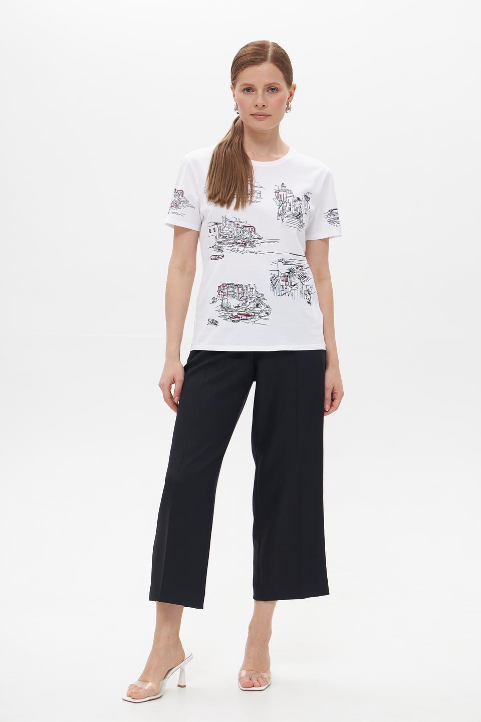 Футболка Marc Cain с принтом