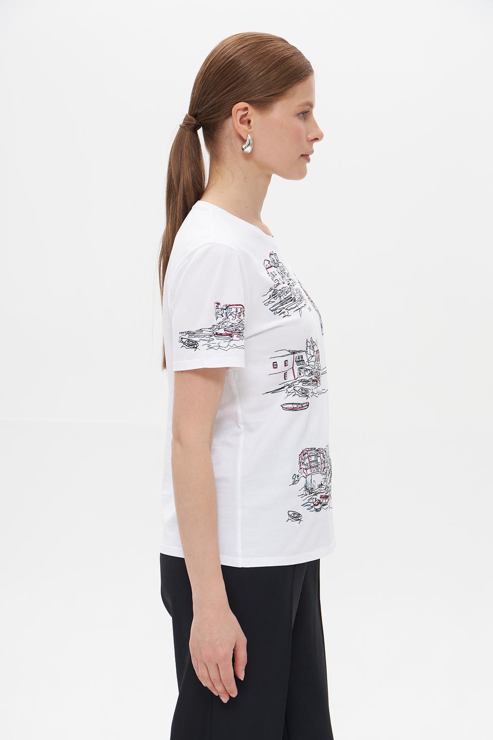 Футболка Marc Cain с принтом