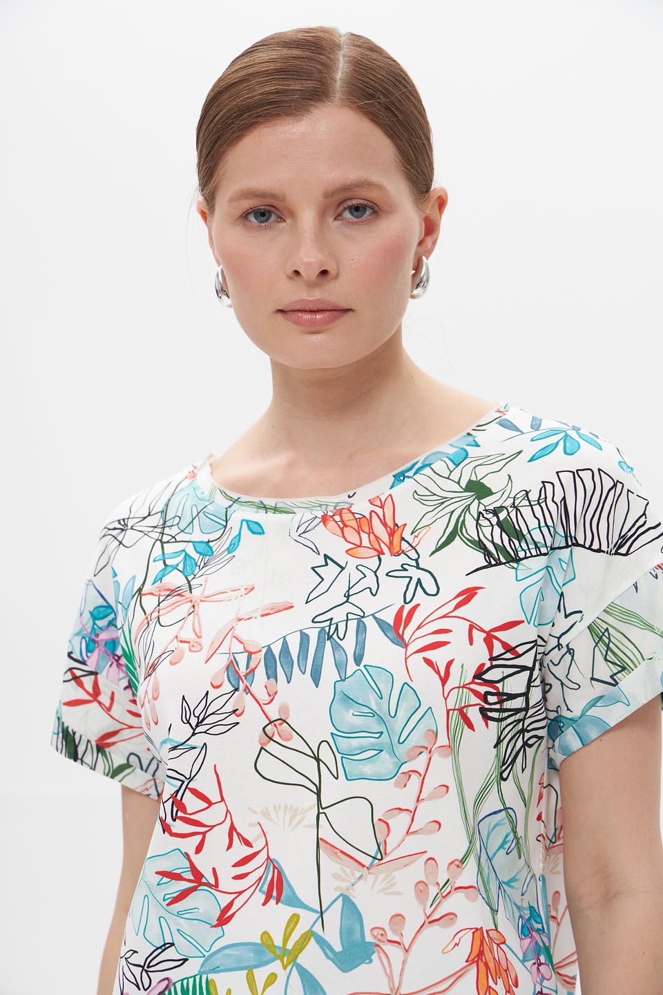 Футболка Marc Cain с цветочным принтом