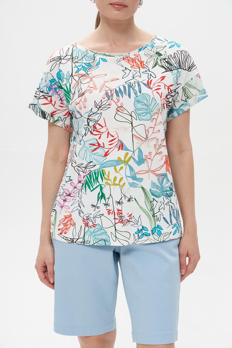 Футболка Marc Cain с цветочным принтом