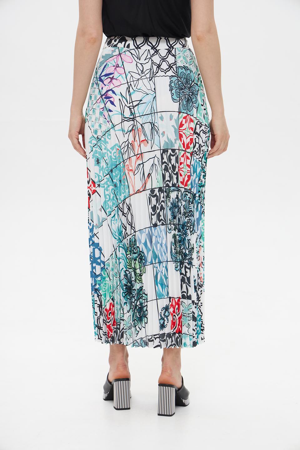 Юбка Marc Cain с принтом «Городской пейзаж»