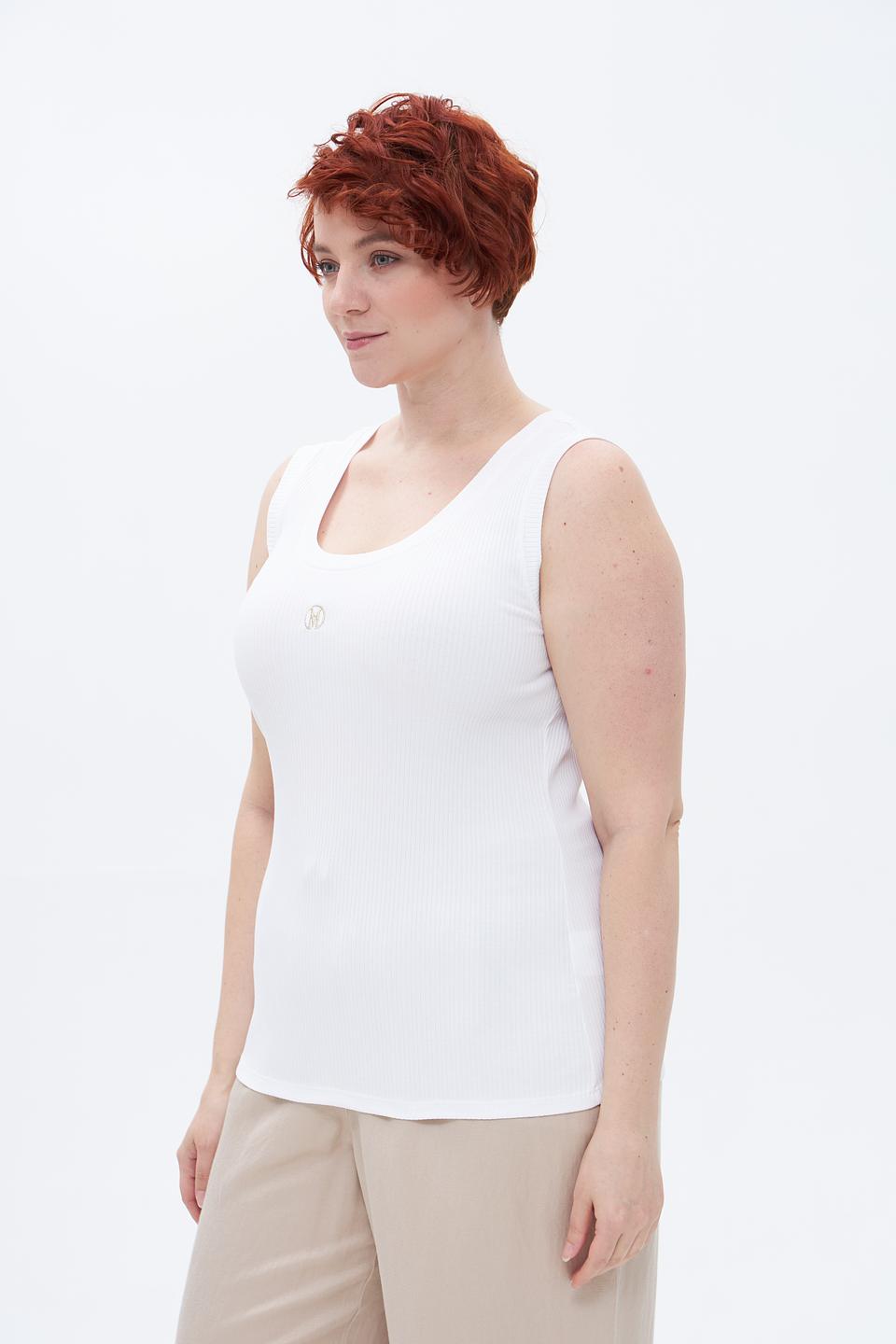 Топ Marc Aurel базовый белый