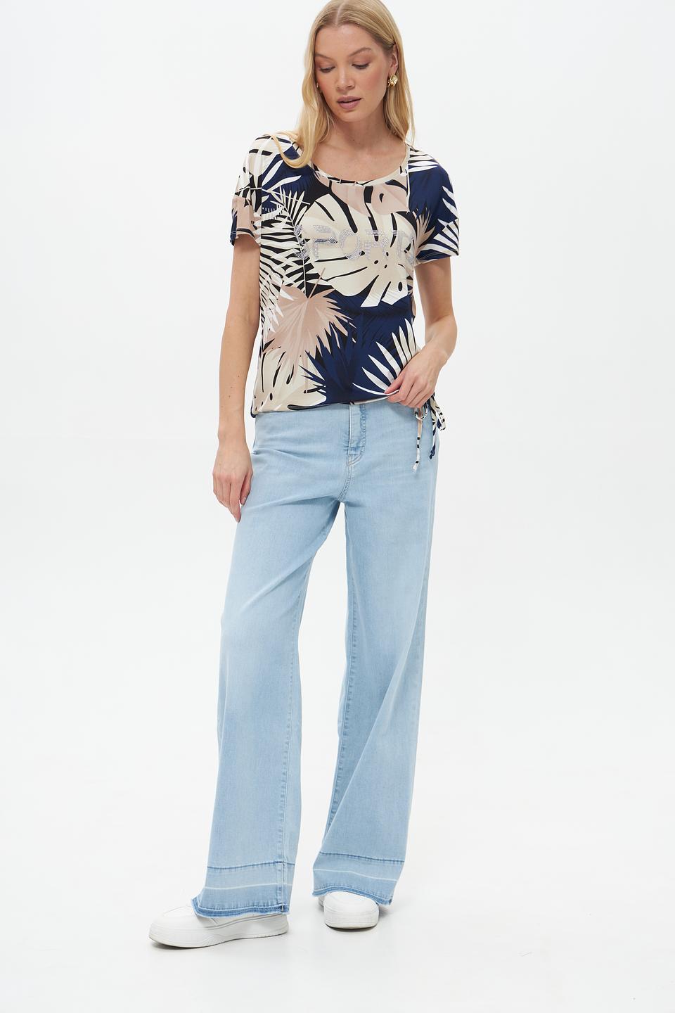 Футболка Pezzo с тропическим принтом