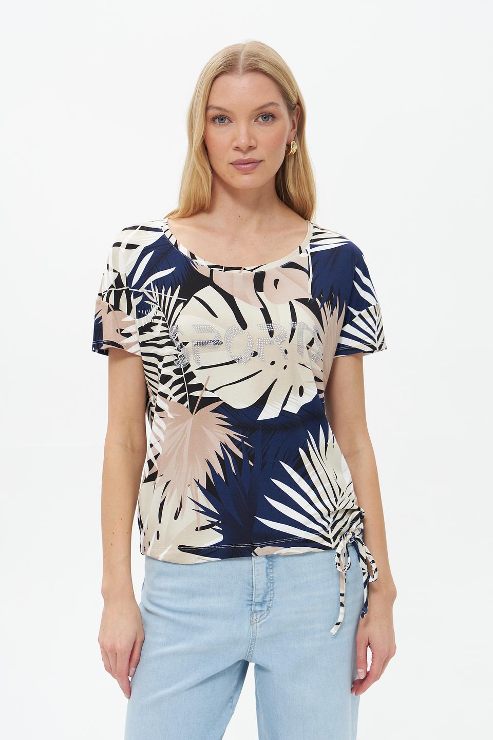 Футболка Pezzo с тропическим принтом