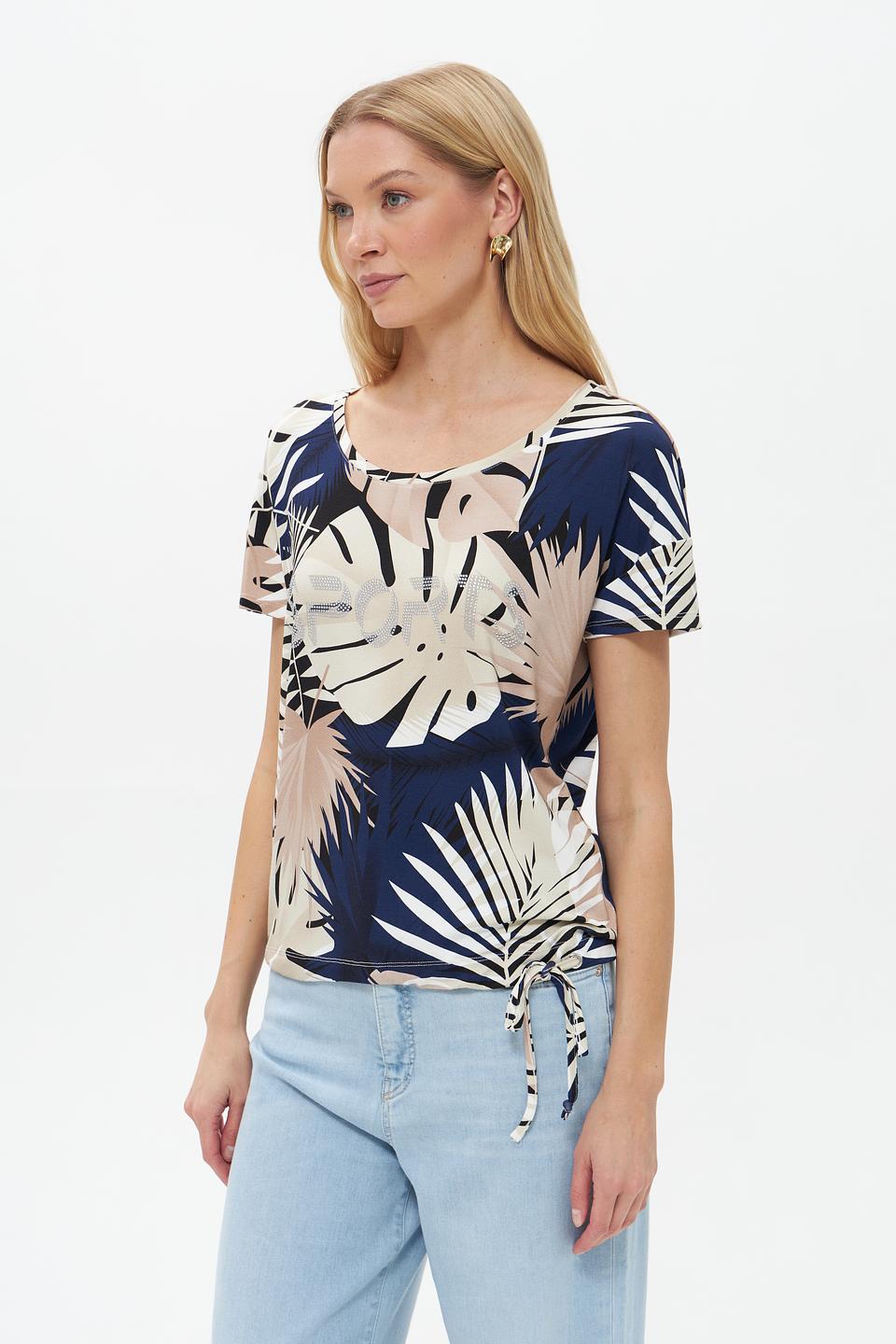 Футболка Pezzo с тропическим принтом