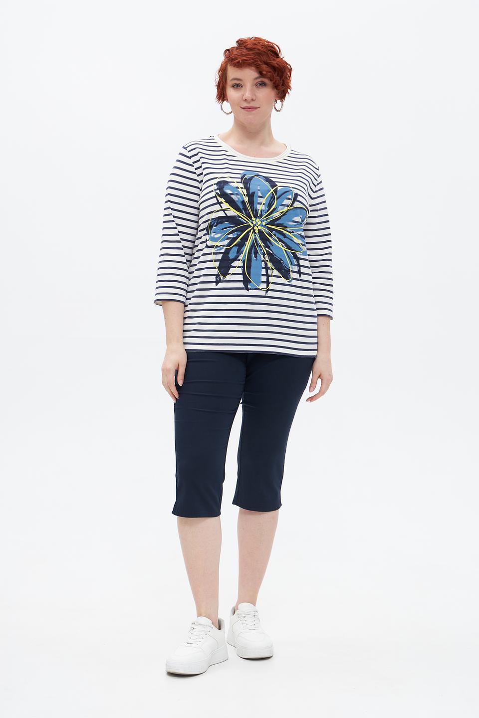 Бриджи Relaxed by Toni темно-синие