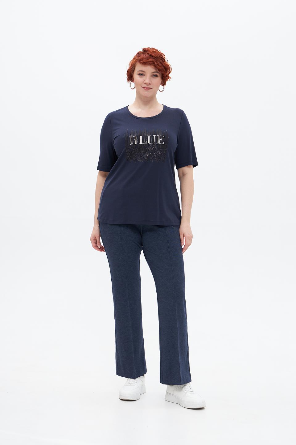 Футболка Samoon с надписью Blue