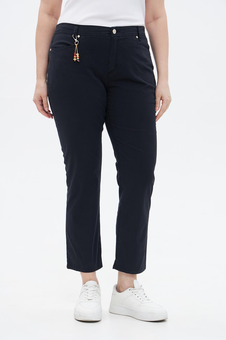 Брюки Anna Montana укороченные темно-синие