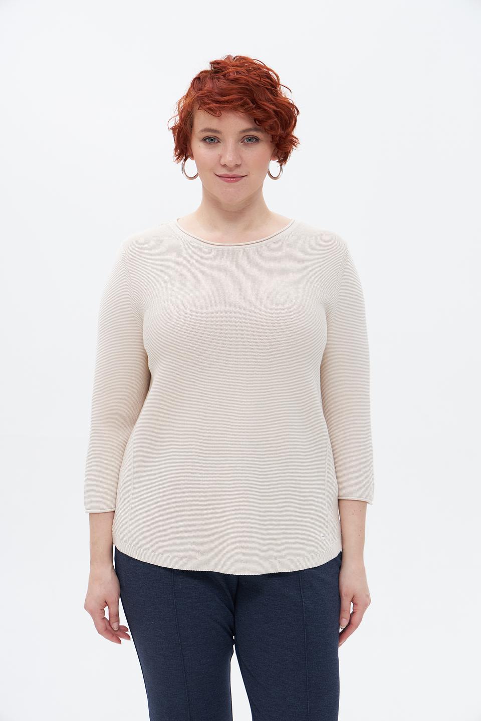 Пуловер Olsen с рукавом 3/4 бежевый