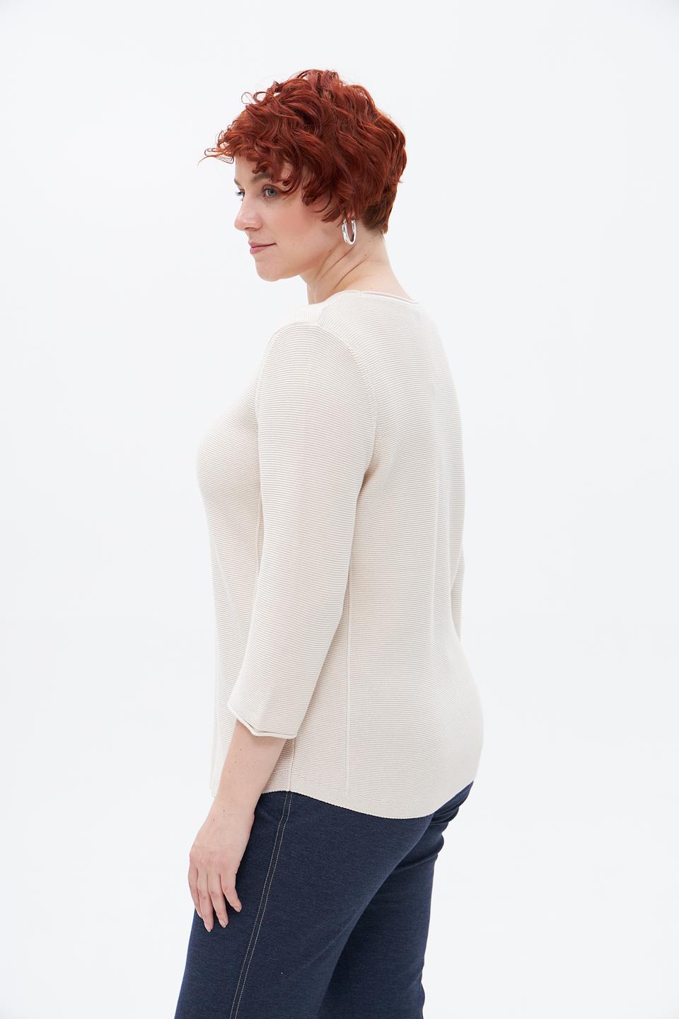 Пуловер Olsen с рукавом 3/4 бежевый