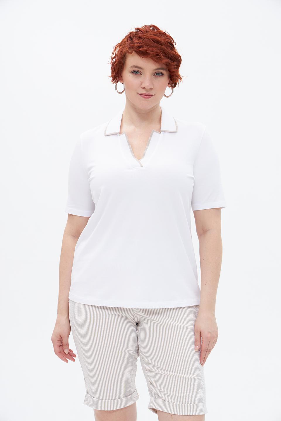 Блузка-поло Margittes белая