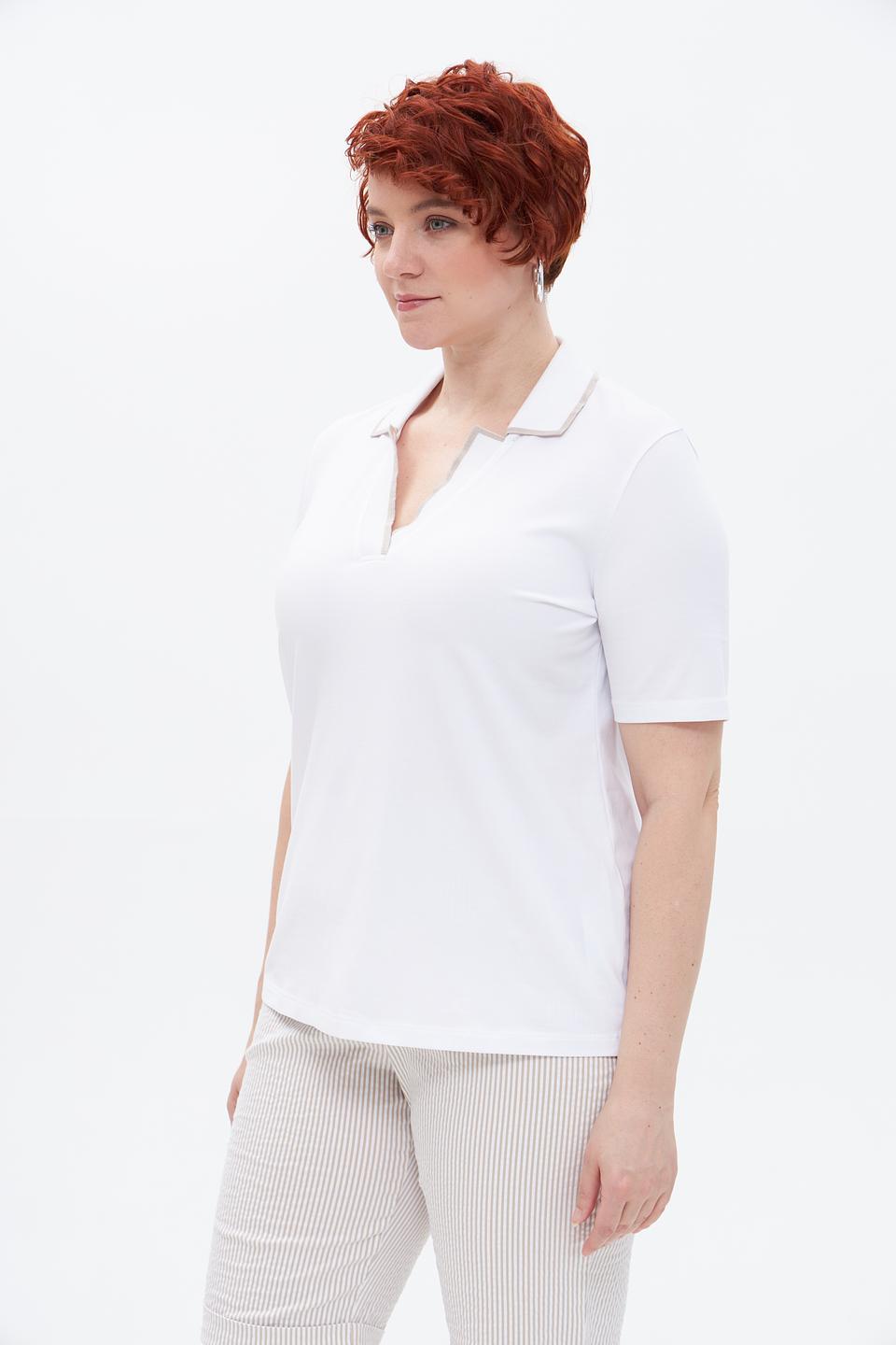 Блузка-поло Margittes белая
