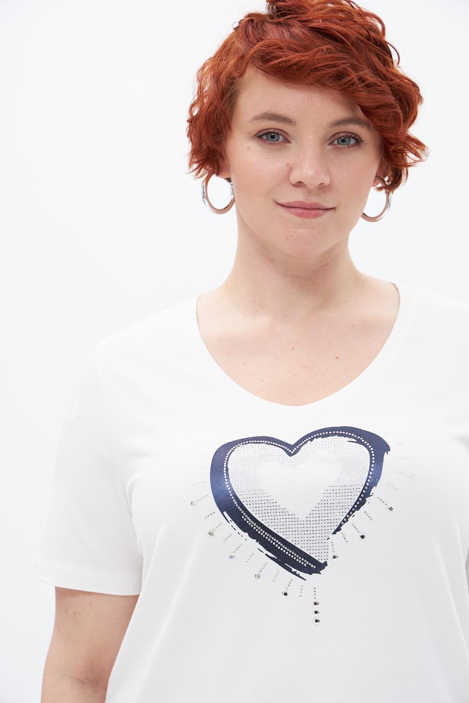 Футболка Samoon с сердцем