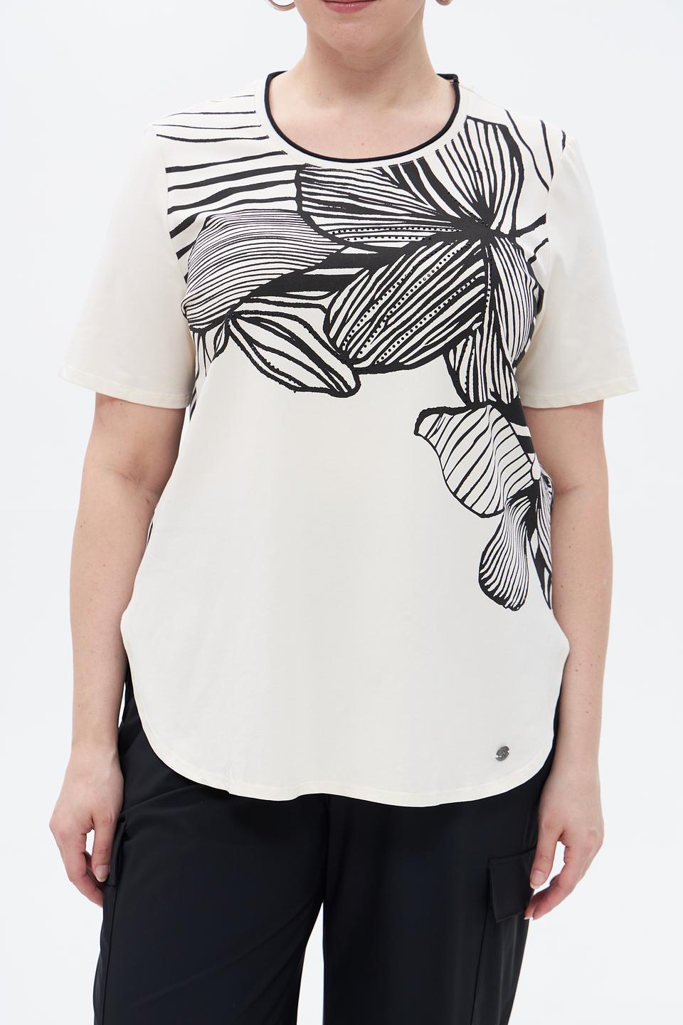 Блузка Lebek с цветочным принтом