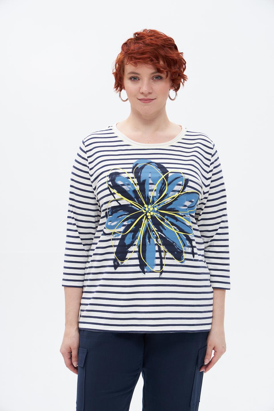 Футболка Via Appia с цветочным принтом